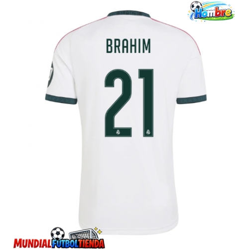 Camiseta Real Madrid Brahim Diaz #21 Primera Equipación Replica 2026-27 mangas cortas